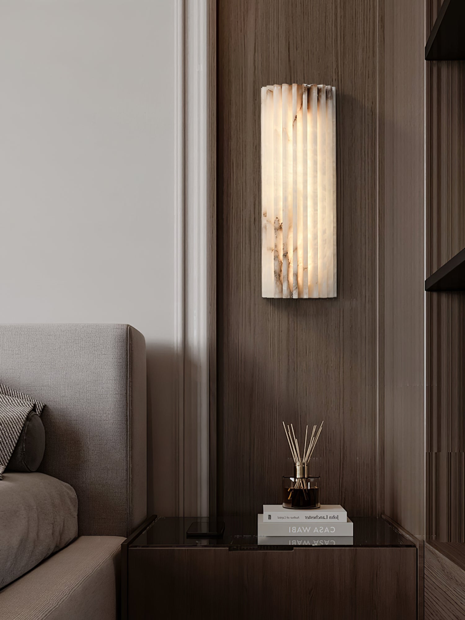 Willowfield Alabaster Indoor Wall Light