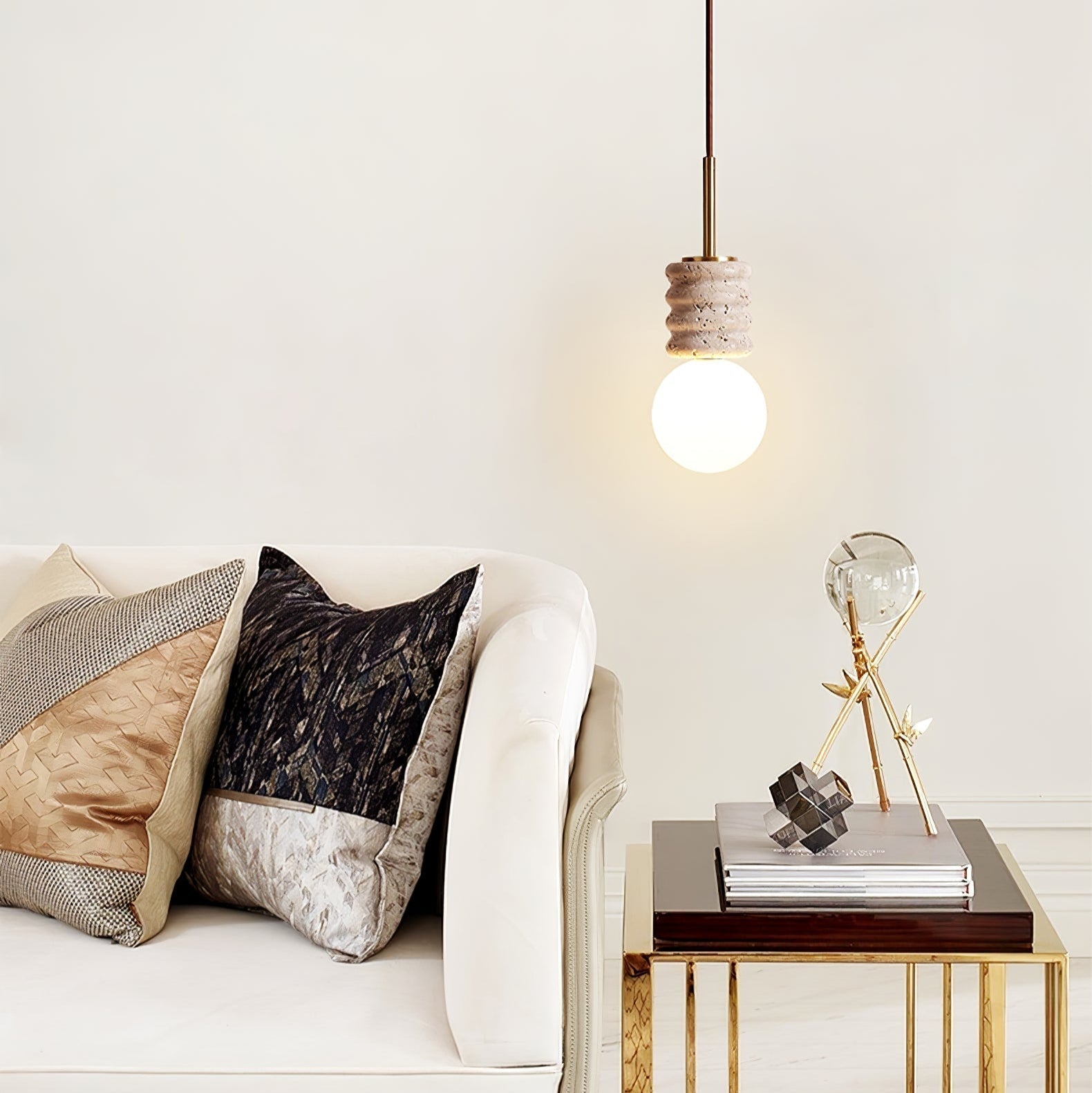 Akls Travertine Pendant Lamp
