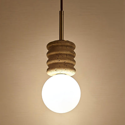 Akls Travertine Pendant Lamp