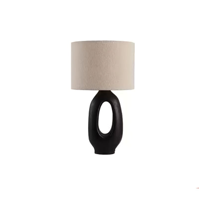 Lumestic Sculptural Resin Fabric Table Lamp