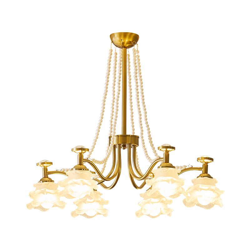 Cotalisra Premium Elegance Rose Glass Chandelier