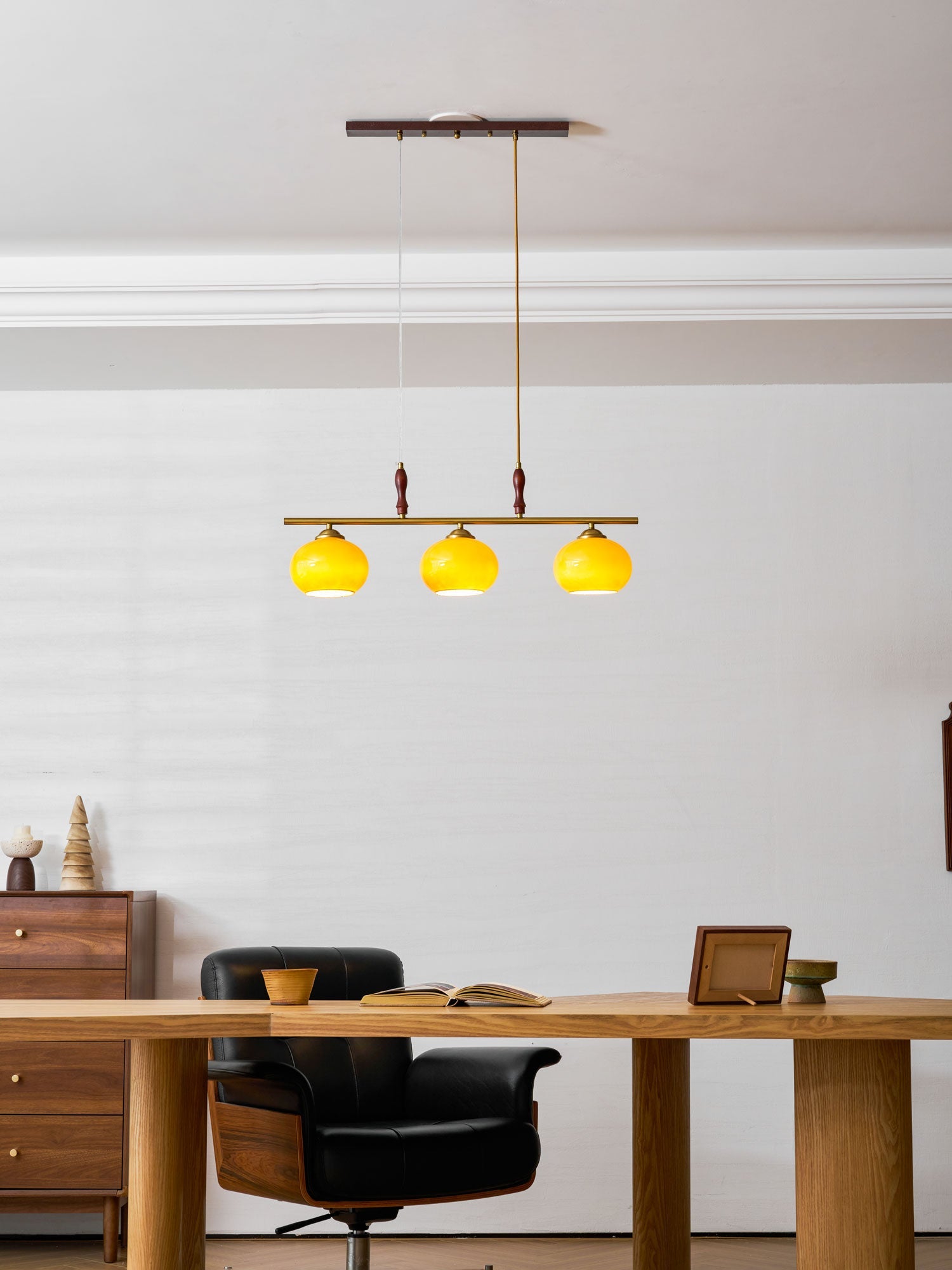 Lumifield Amber Trio Pendant Light