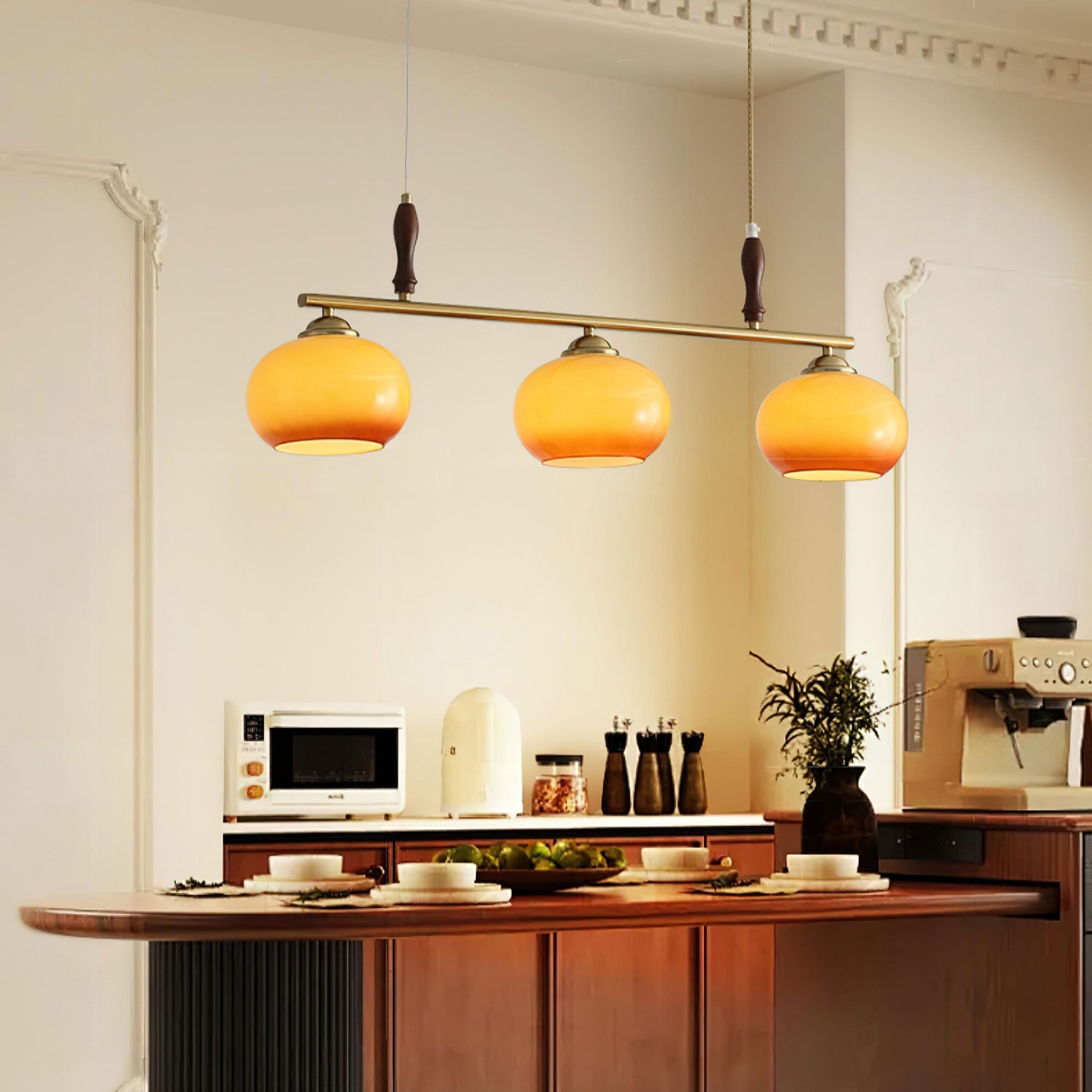 Lumifield Amber Trio Pendant Light