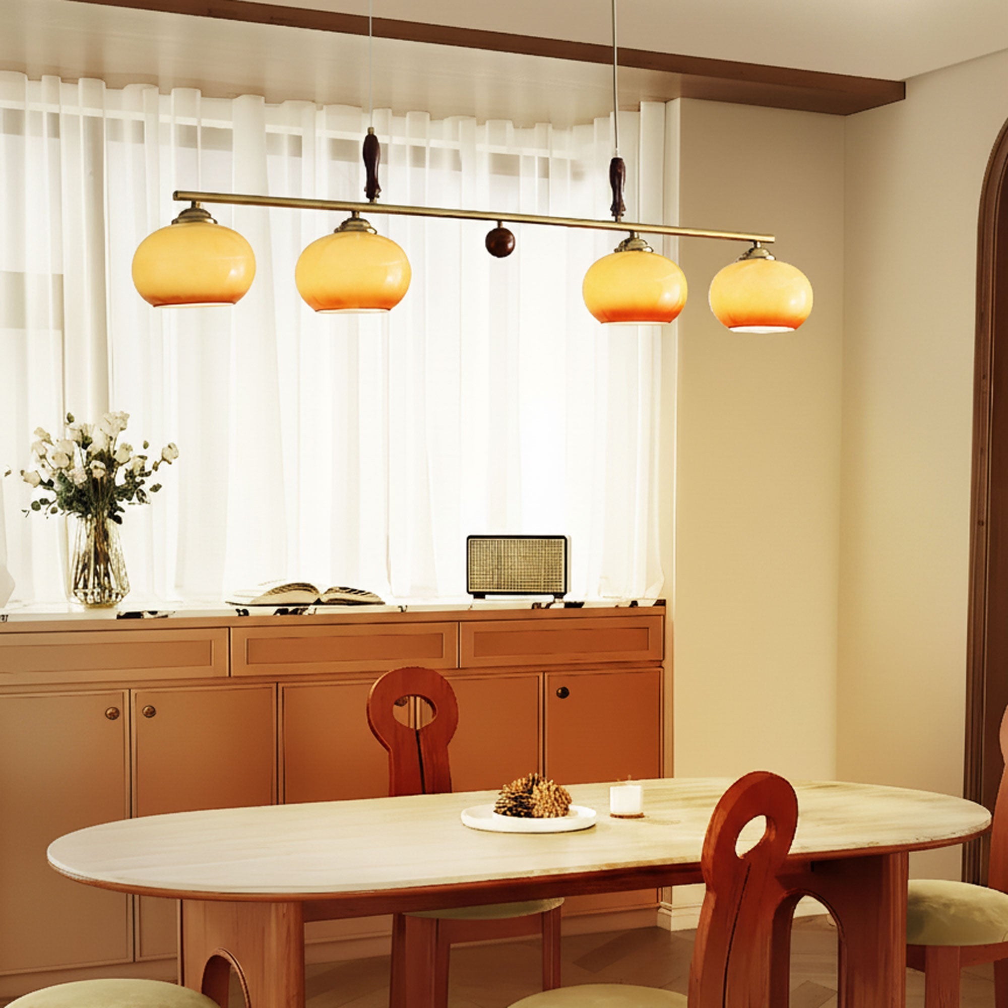 Lumifield Amber Trio Pendant Light
