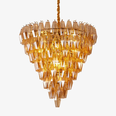 Orelielle Chandelier Amber Empire Prism