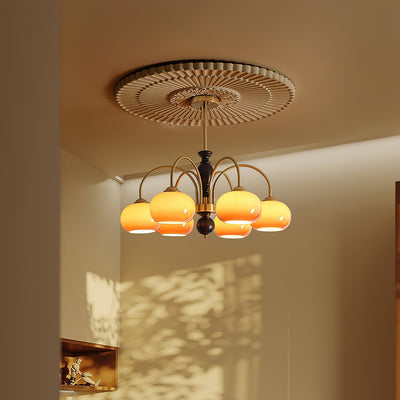 Rivirian Chandelier Amberly Arch Curved Arms