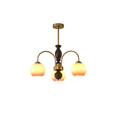 Rivirian Chandelier Amberly Arch Curved Arms
