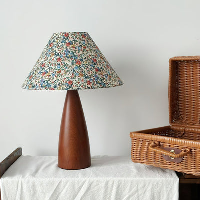 Candice Vintage Wood Table Lamp - Neutral Decor