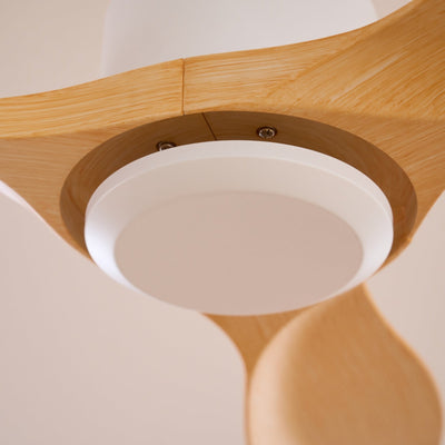 Arlo Minimalist Wood Ceiling Fan Light - Neutral Decor