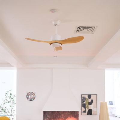 Arlo Minimalist Wood Ceiling Fan Light - Neutral Decor