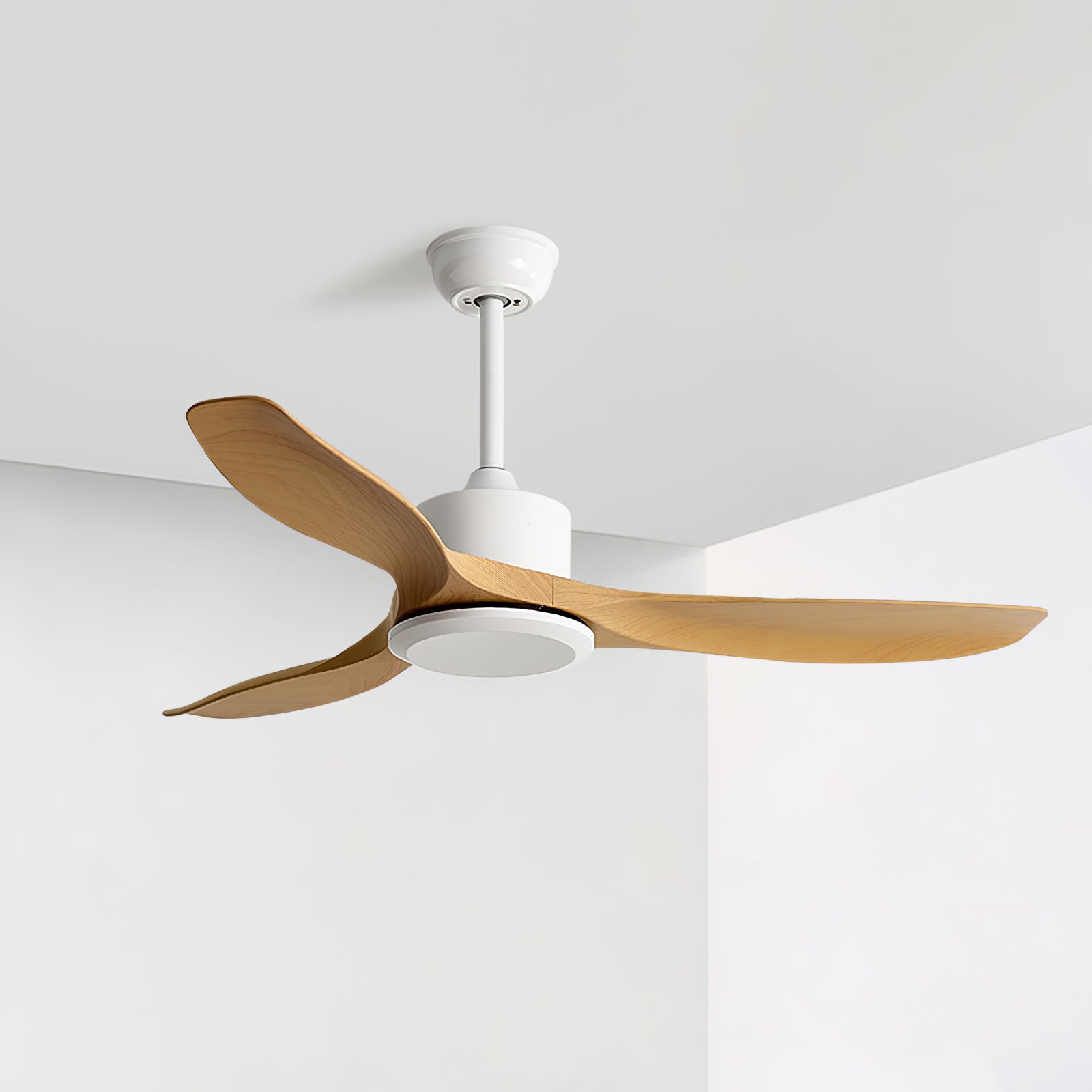 Arlo Minimalist Wood Ceiling Fan Light - Neutral Decor