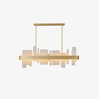 Aurarian Chandelier Copper Acrylic Dining