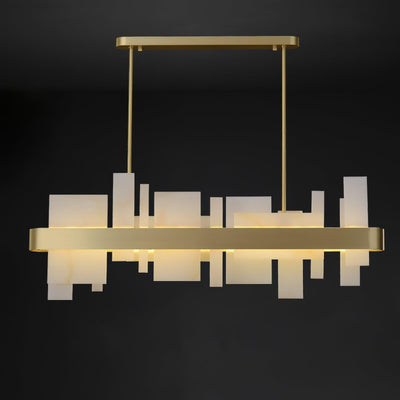 Aurarian Chandelier Copper Acrylic Dining