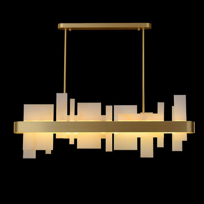 Aurarian Chandelier Copper Acrylic Dining