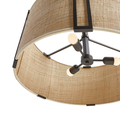 Gloruvyn Modern Minimalist Natural Metal Chandelier