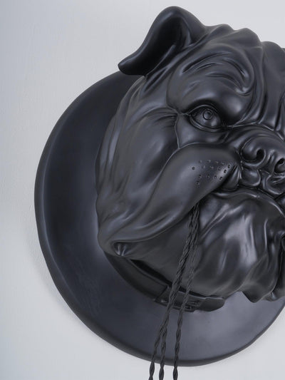 Umeri Wall Lamp Bulldog Sculpture Whimsical