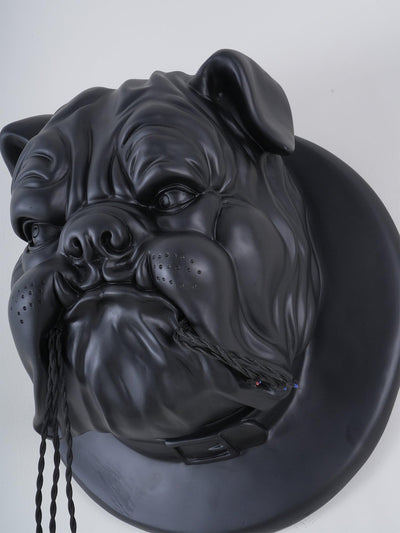 Umeri Wall Lamp Bulldog Sculpture Whimsical