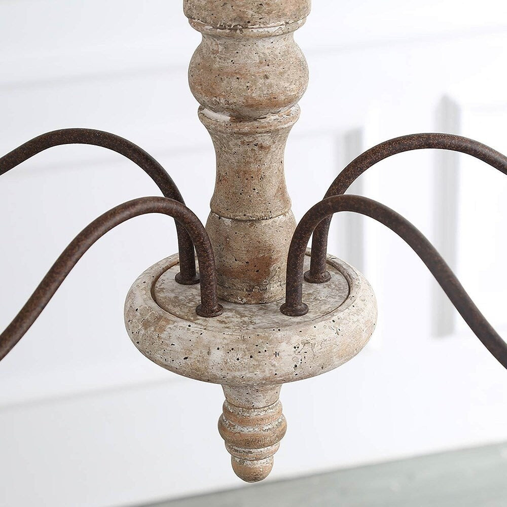 Fljotuvyi Individual Creativity Wood Metal Chandelier