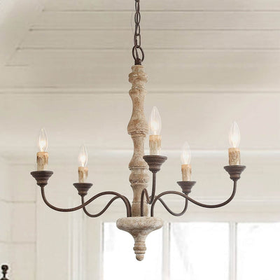 Fljotuvyi Individual Creativity Wood Metal Chandelier