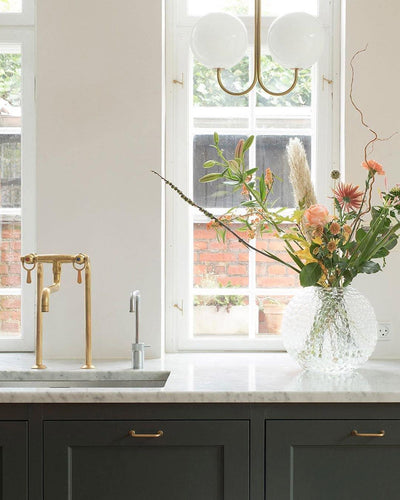 Brin Metal & Glass Elegant Pendant Light