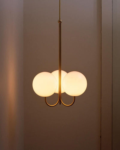 Brin Metal & Glass Elegant Pendant Light