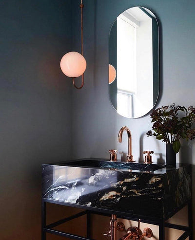 Brin Metal & Glass Elegant Pendant Light