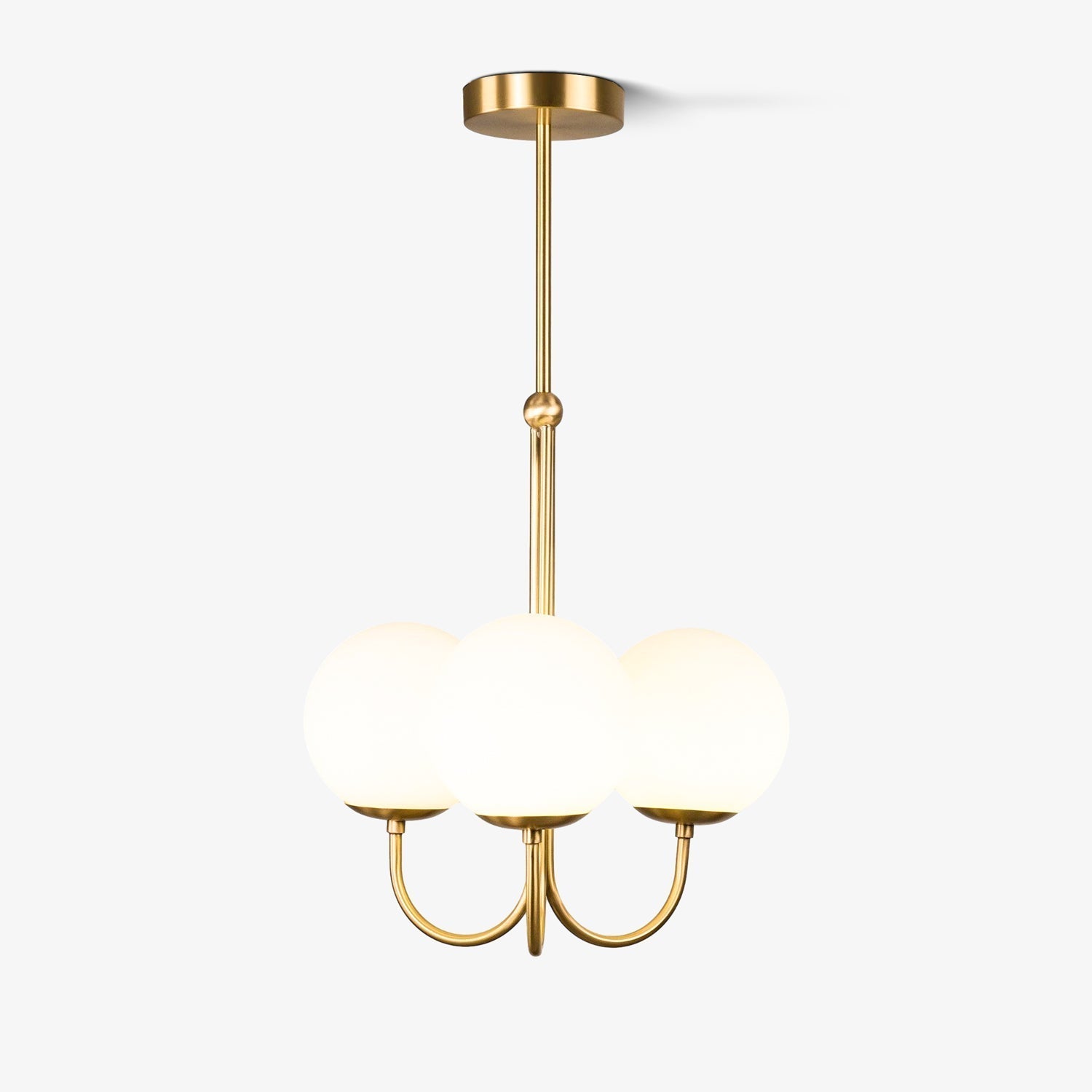 Brin Metal & Glass Elegant Pendant Light