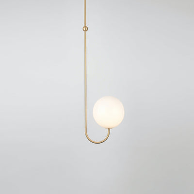 Brin Metal & Glass Elegant Pendant Light