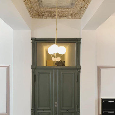 Brin Metal & Glass Elegant Pendant Light