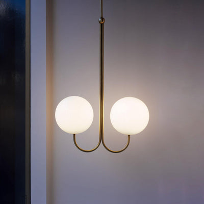 Brin Metal & Glass Elegant Pendant Light