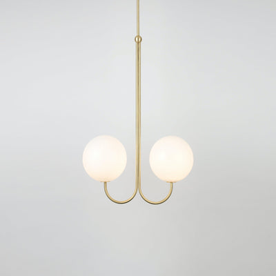 Brin Metal & Glass Elegant Pendant Light