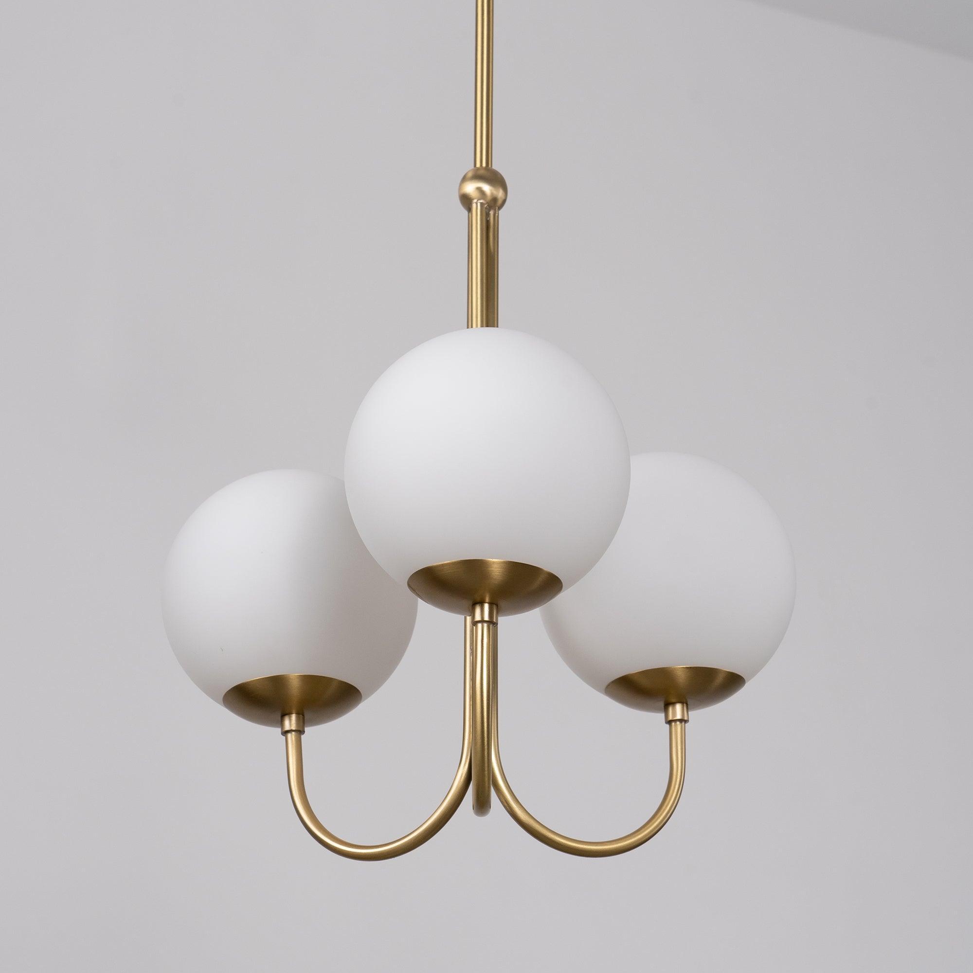 Brin Metal & Glass Elegant Pendant Light