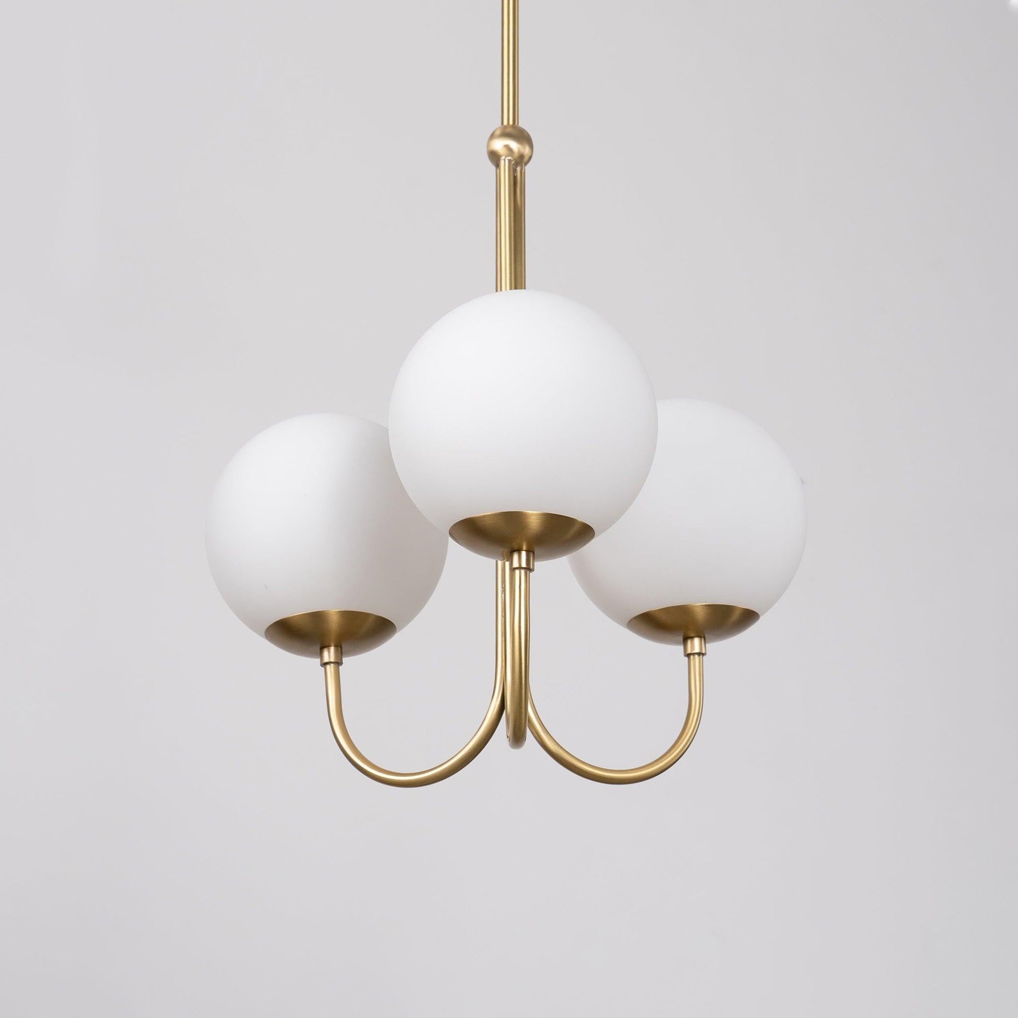 Brin Metal & Glass Elegant Pendant Light