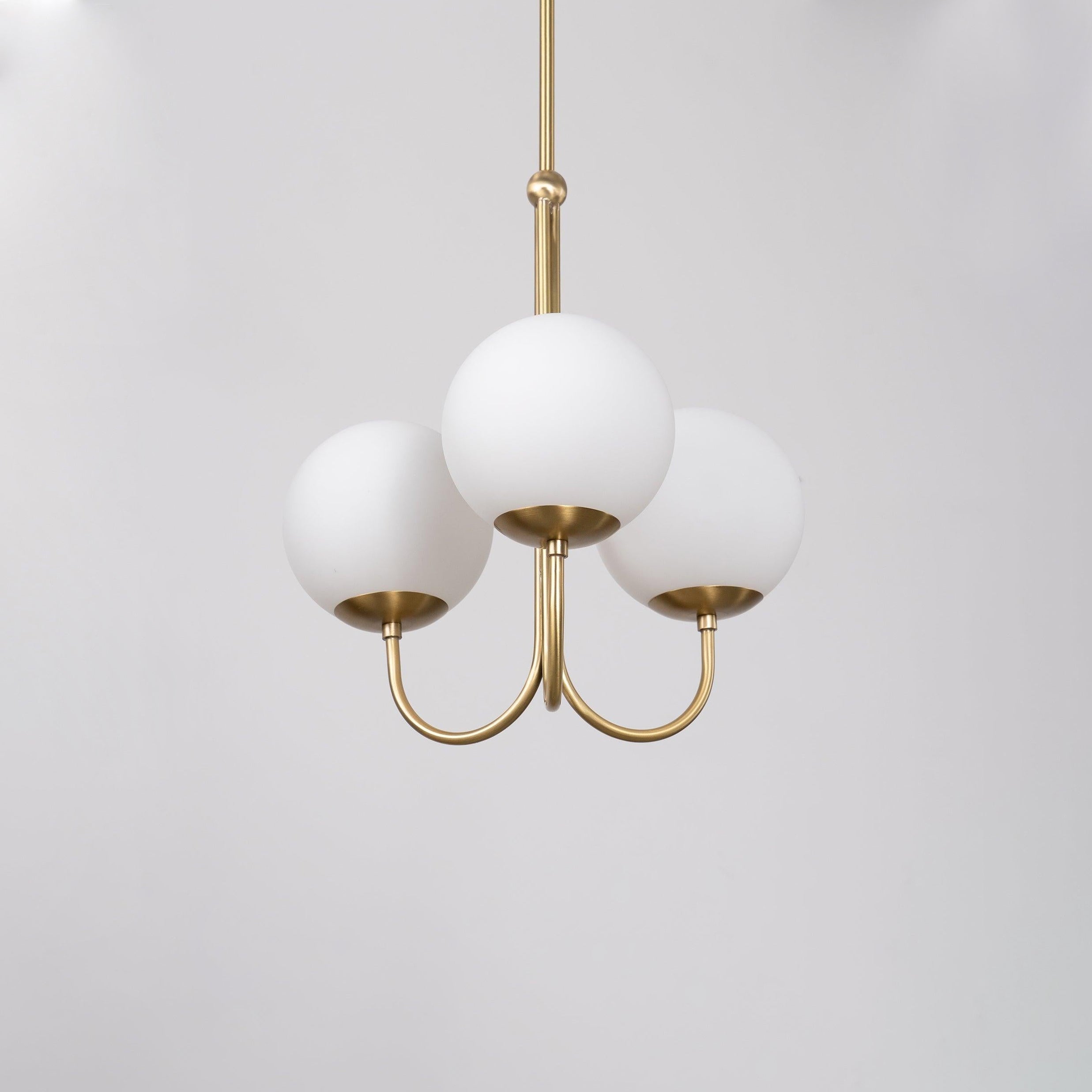 Brin Metal & Glass Elegant Pendant Light