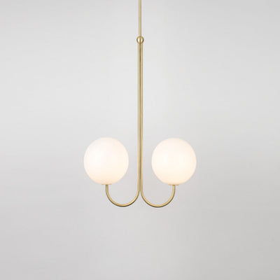 Brin Metal & Glass Elegant Pendant Light