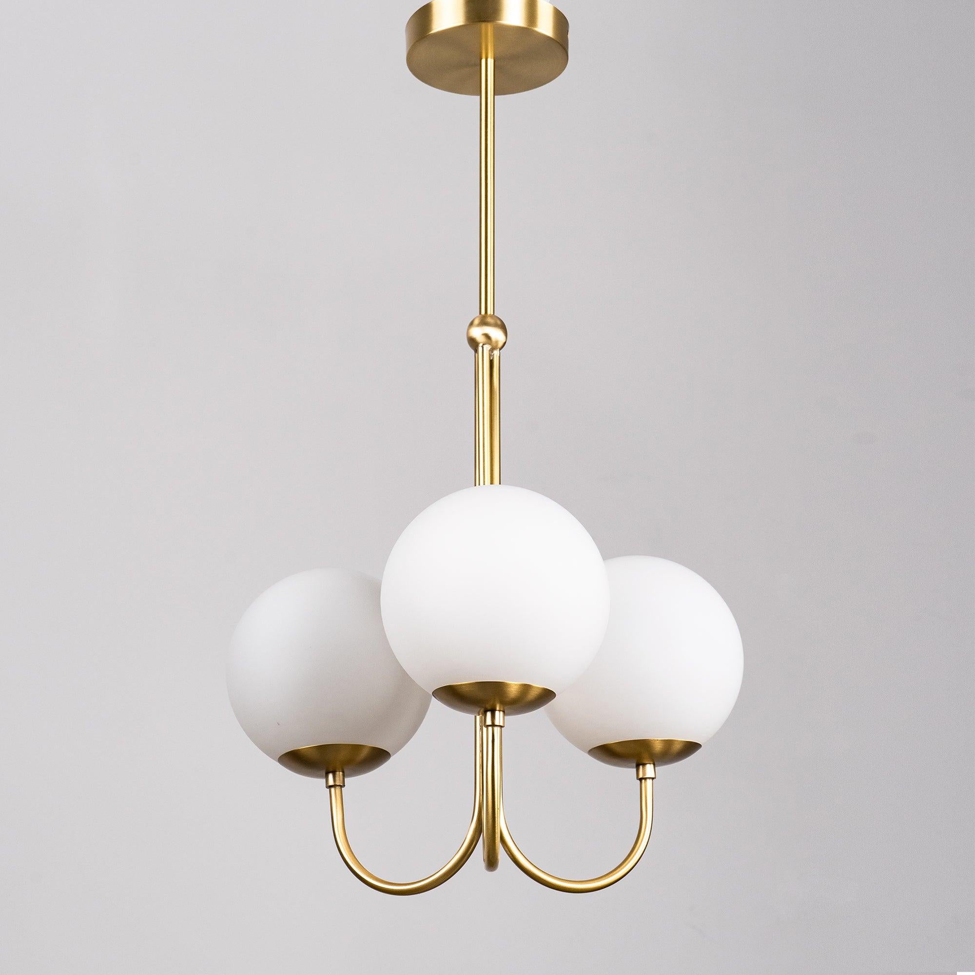 Brin Metal & Glass Elegant Pendant Light