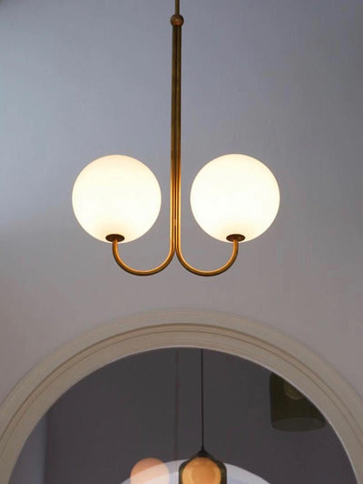 Brin Metal & Glass Elegant Pendant Light