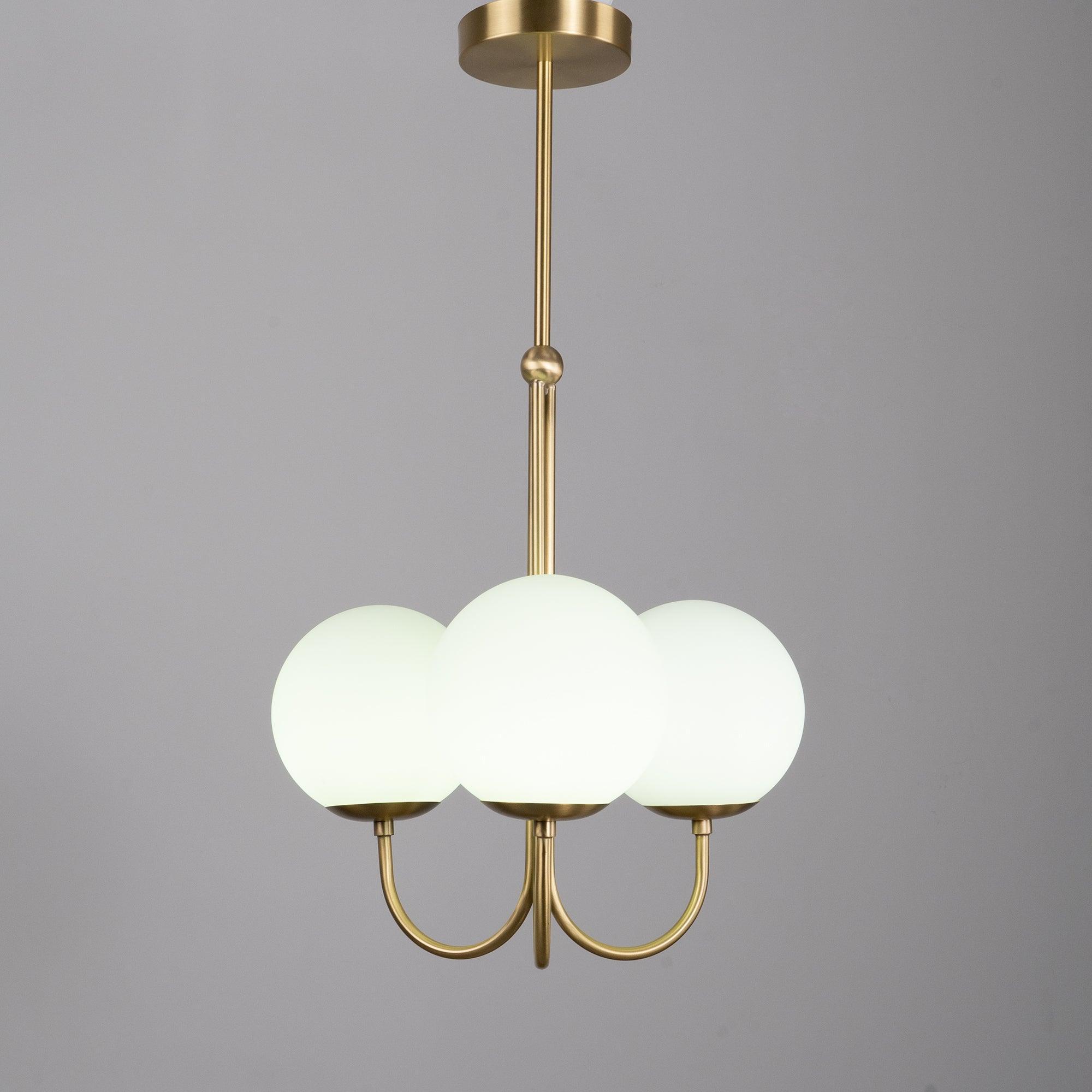 Brin Metal & Glass Elegant Pendant Light