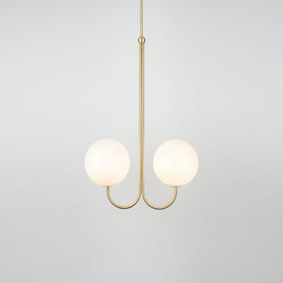 Brin Metal & Glass Elegant Pendant Light