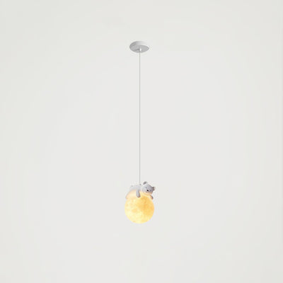 Velisise Pendant Lamp Bear Moon for Children's Room