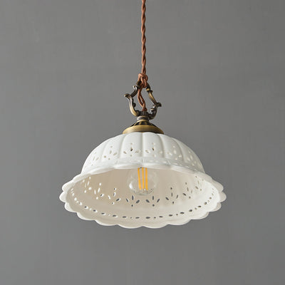 Dunleigh Ceramic Shade Pendant Light