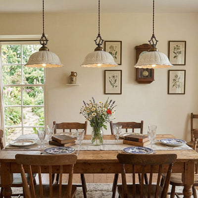 Dunleigh Ceramic Shade Pendant Light