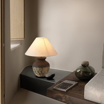 Crin Minimalist Ceramics Table Lamp