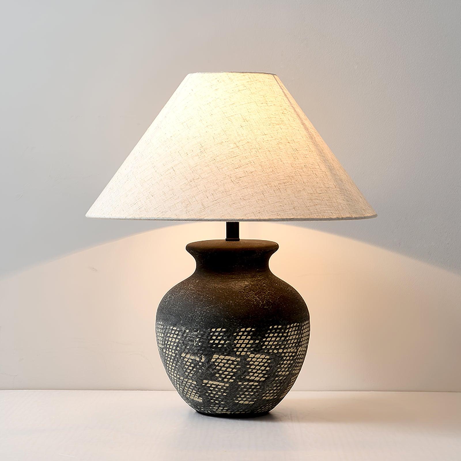 Crin Minimalist Ceramics Table Lamp