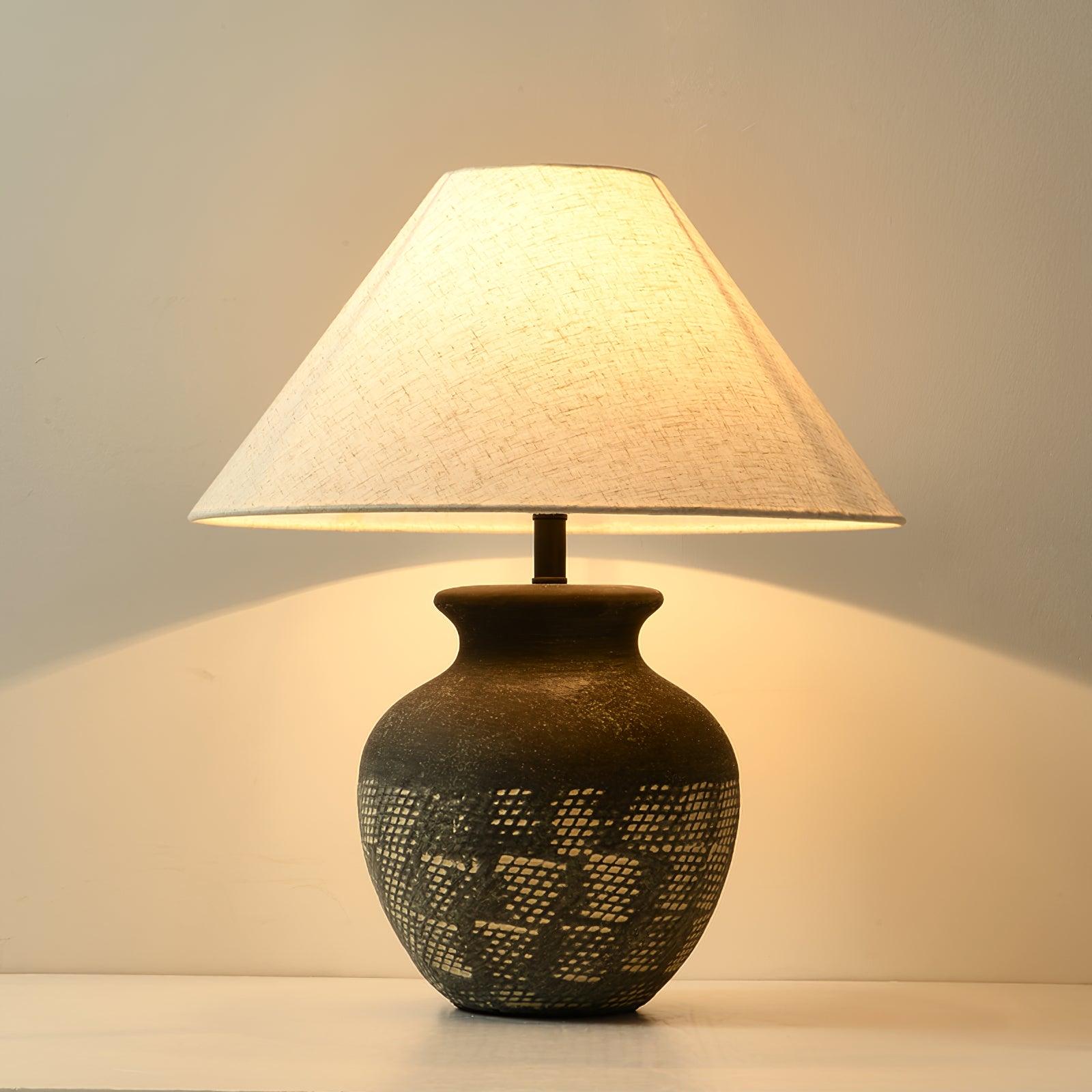 Crin Minimalist Ceramics Table Lamp
