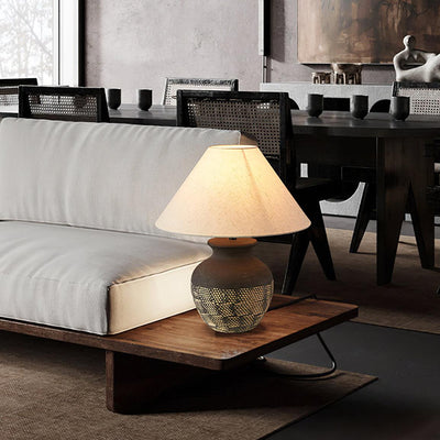 Crin Minimalist Ceramics Table Lamp