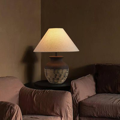 Crin Minimalist Ceramics Table Lamp