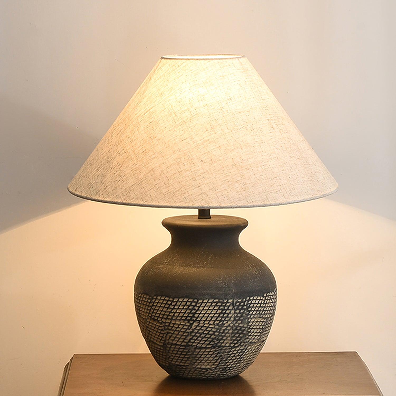 Crin Minimalist Ceramics Table Lamp