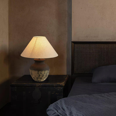 Crin Minimalist Ceramics Table Lamp