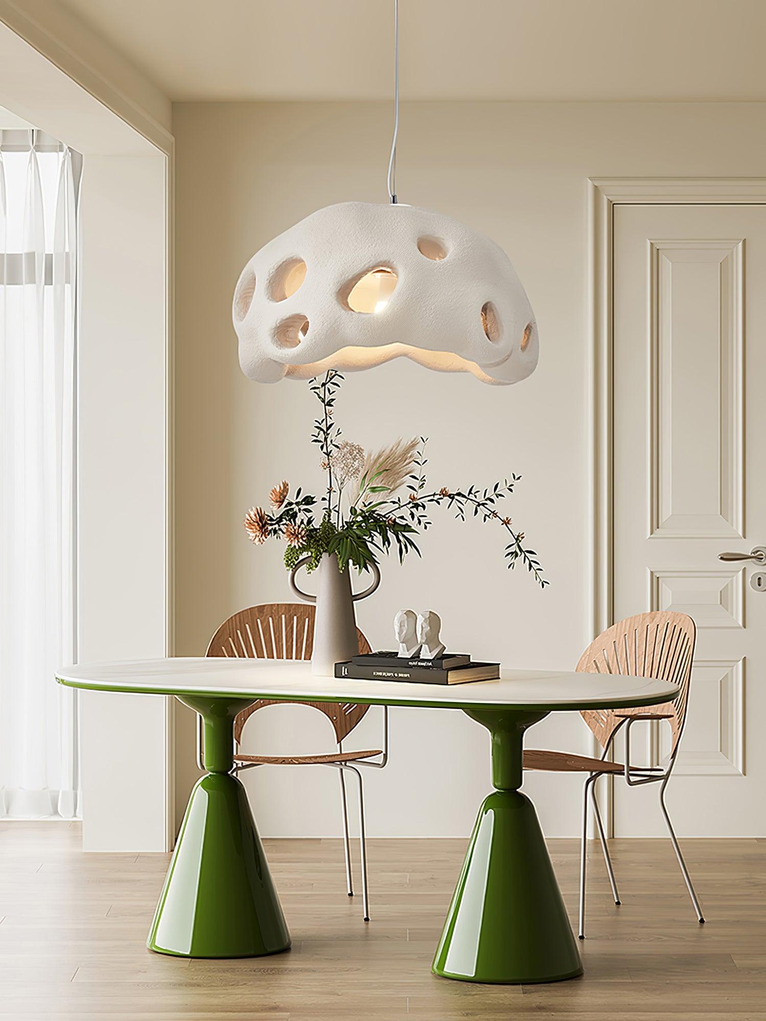 Celarira Pendant Light Resin White for Living Room